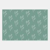 Scandinavisch rustiek minimaal folk patroon inpakpapier vel (Voorkant)