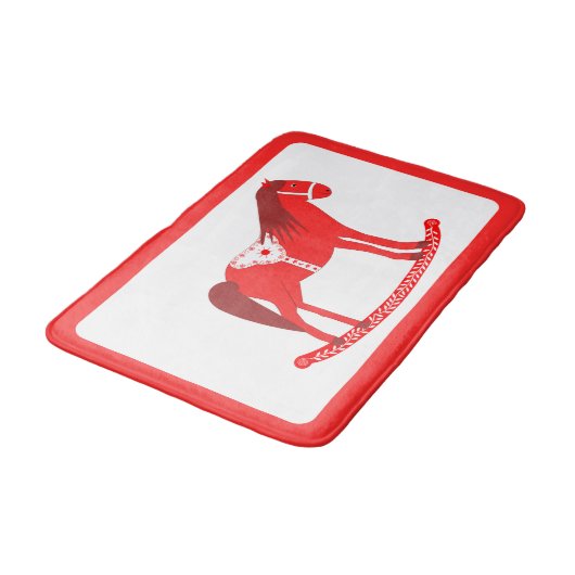 Scandinavisch schommelpaard badmat (Gekanteld)