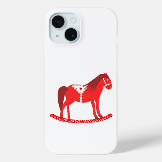Scandinavisch schommelpaard Case-Mate iPhone case (Achterkant)