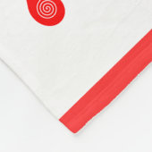 Scandinavisch schommelpaard fleece deken (Hoek)