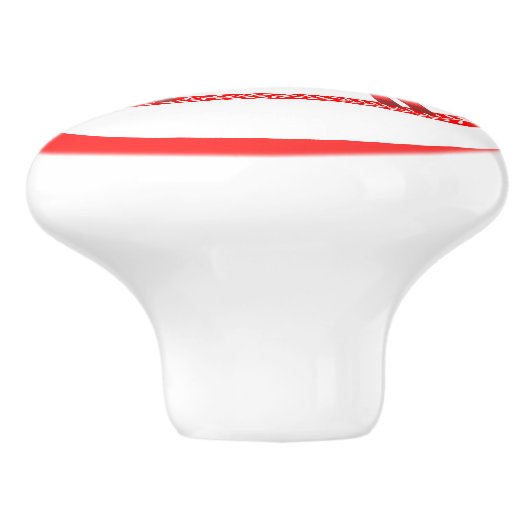 Scandinavisch schommelpaard keramische knop (Zijkant)