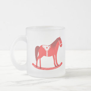 Scandinavisch schommelpaard matglas koffiemok