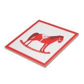 Scandinavisch schommelpaard tegeltje (Zijkant)