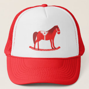 Scandinavisch schommelpaard trucker pet
