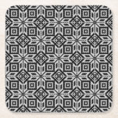 Scandinavisch Selburose-kerstpatroon Kartonnen Onderzetters (Voorkant)