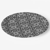 Scandinavisch Selburose-kerstpatroon Papieren Bordje (Gekanteld)