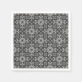 Scandinavisch Selburose-kerstpatroon Servet (Voorkant)