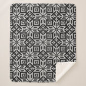 Scandinavisch Selburose-kerstpatroon Sherpa Deken (Voorkant)