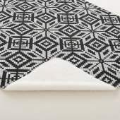 Scandinavisch Selburose-kerstpatroon Sherpa Deken (3/4)