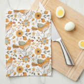 Scandinavisch Sinaasappel Theedoek (Quarter Fold)