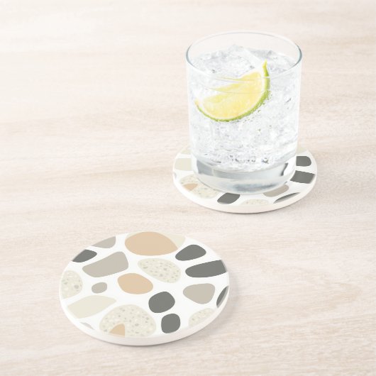 Scandinavisch stenen Onderzetter Terrazzo (Zijkant)