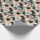 Scandinavisch stijlbergpatroon cadeaupapier (Hoek)