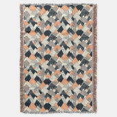 Scandinavisch stijlbergpatroon deken (Voorkant Verticaal)