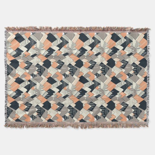 Scandinavisch stijlbergpatroon deken (Voorkant)