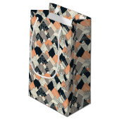 Scandinavisch stijlbergpatroon klein cadeauzakje (Achterkant Gekanteld)