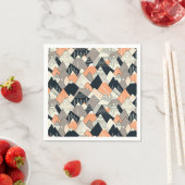 Scandinavisch stijlbergpatroon servet (Insitu)