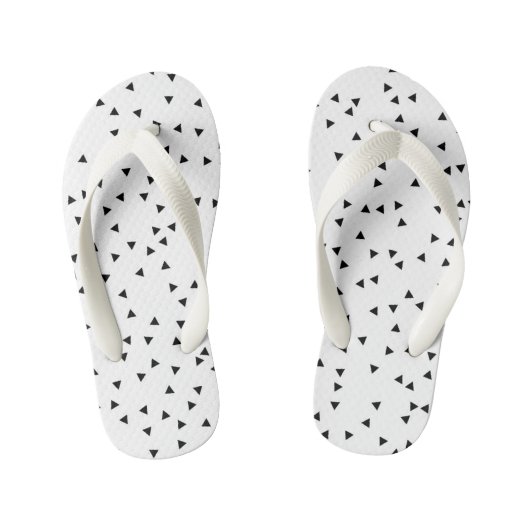 Scandinavisch stijldriehoekspatroon kinder teenslippers (Voetbed)