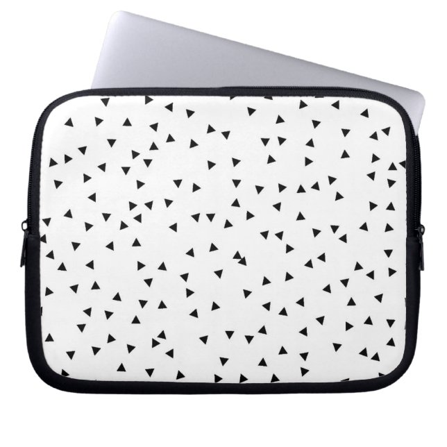 Scandinavisch stijldriehoekspatroon laptop sleeve (Voorkant)