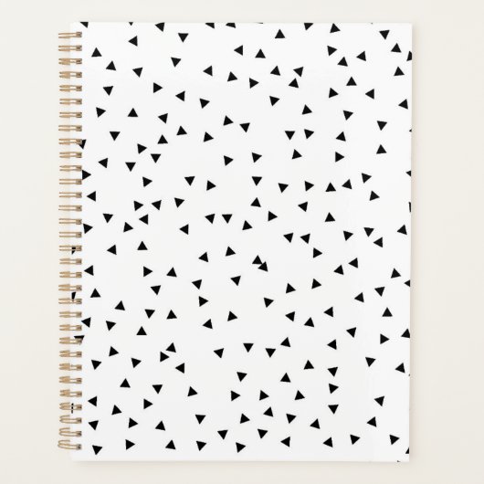 Scandinavisch stijldriehoekspatroon planner (Voorkant)