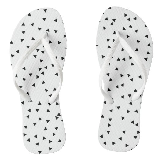 Scandinavisch stijldriehoekspatroon teenslippers (Voetbed)