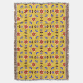Scandinavisch stijlgeometric Floral Pattern Deken (Voorkant Verticaal)