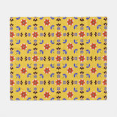 Scandinavisch stijlgeometric Floral Pattern Fleece Deken (Voorkant (Horizontaal))