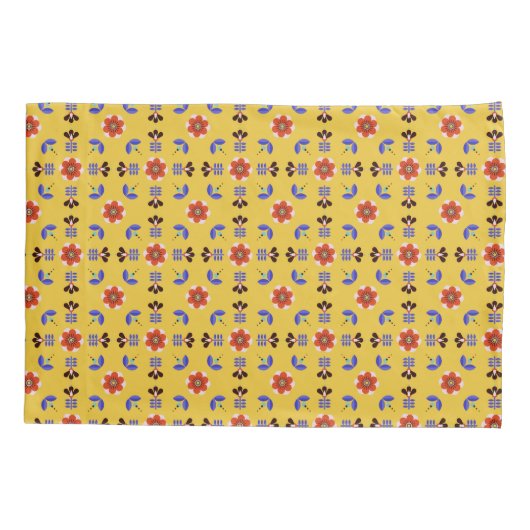 Scandinavisch stijlgeometric Floral Pattern Kussensloop (Achterkant-Links)