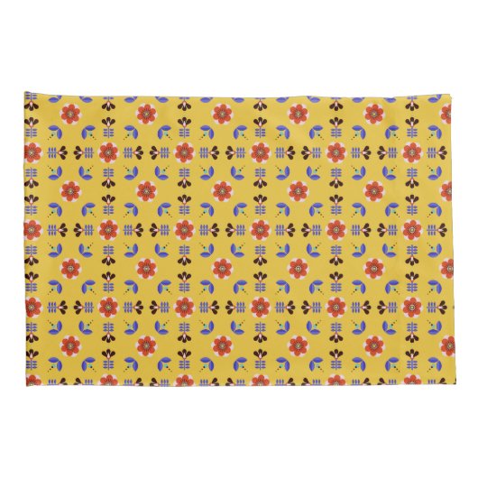 Scandinavisch stijlgeometric Floral Pattern Kussensloop (Achterkant-Rechts)