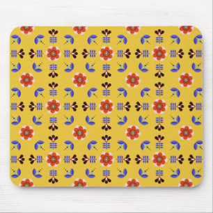 Scandinavisch stijlgeometric Floral Pattern Muismat