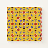 Scandinavisch stijlgeometric Floral Pattern Notitieboek (Achterkant)