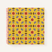 Scandinavisch stijlgeometric Floral Pattern Notitieboek (Voorkant)