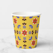 Scandinavisch stijlgeometric Floral Pattern Papieren Bekers (Voorkant)