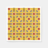 Scandinavisch stijlgeometric Floral Pattern Servet (Voorkant)