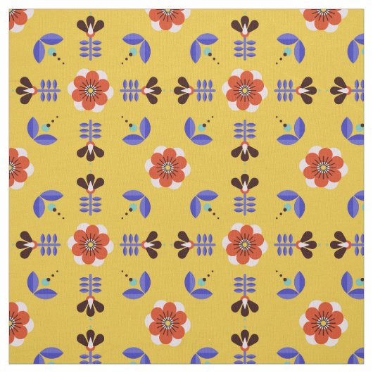 Scandinavisch stijlgeometric Floral Pattern Stof (Swatch)