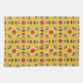 Scandinavisch stijlgeometric Floral Pattern Theedoek (Horizontaal)
