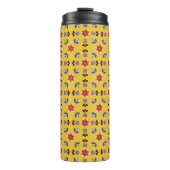 Scandinavisch stijlgeometric Floral Pattern Thermosbeker (Voorkant)