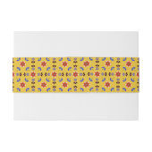 Scandinavisch stijlgeometric Floral Pattern Uitnodigingen Wikkel (Achterkant Voorbeeld)