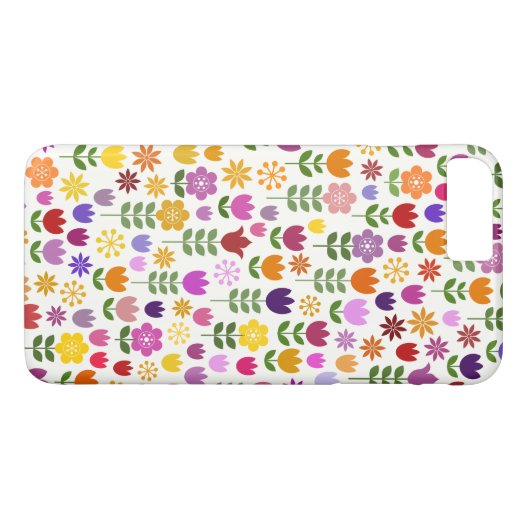 Scandinavisch stijlventilatorpatroon Case-Mate iPhone case (Achterkant (Horizontaal))