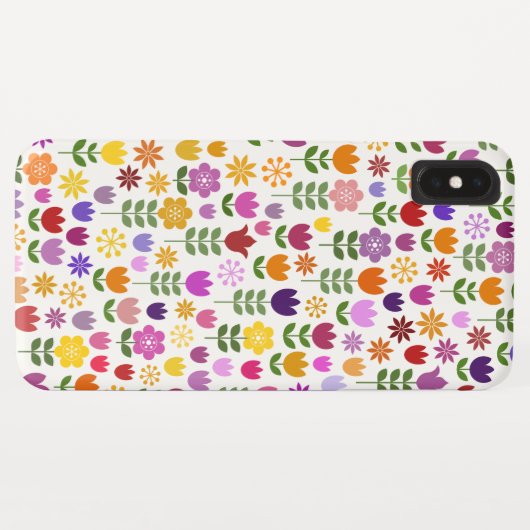 Scandinavisch stijlventilatorpatroon Case-Mate iPhone case (Achterkant (horizontaal))