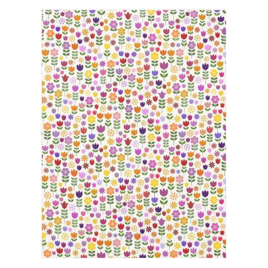 Scandinavisch stijlventilatorpatroon tafelkleed (Voorkant)