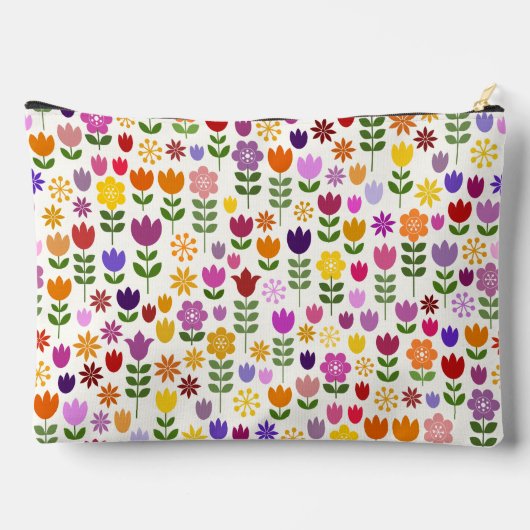 Scandinavisch Style Flowers Pattern Etui (Achterkant)