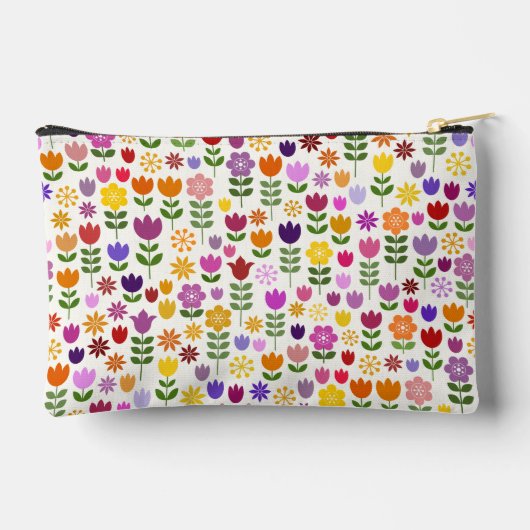 Scandinavisch Style Flowers Pattern Etui (Achterkant)