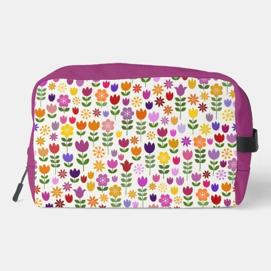 Scandinavisch Style Flowers Pattern Toilettasje (Achterkant)