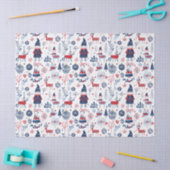 Scandinavisch thema kerstsymbolen patroon tissuepapier (Craft)