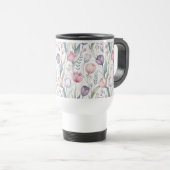 Scandinavisch tulp bloemmotief reisbeker (Voorkant rechts)