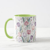 Scandinavisch tulp bloempatroon mok (Links)