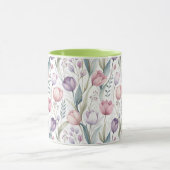 Scandinavisch tulp bloempatroon mok (Midden)