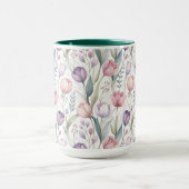 Scandinavisch tulp bloempatroon mok (Midden)