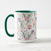 Scandinavisch tulpenbloempatroon mok (Links)