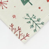 Scandinavisch vakantiebos fleece deken (Hoek)
